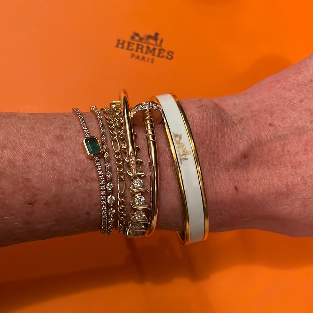 Hermes enamel Bangle